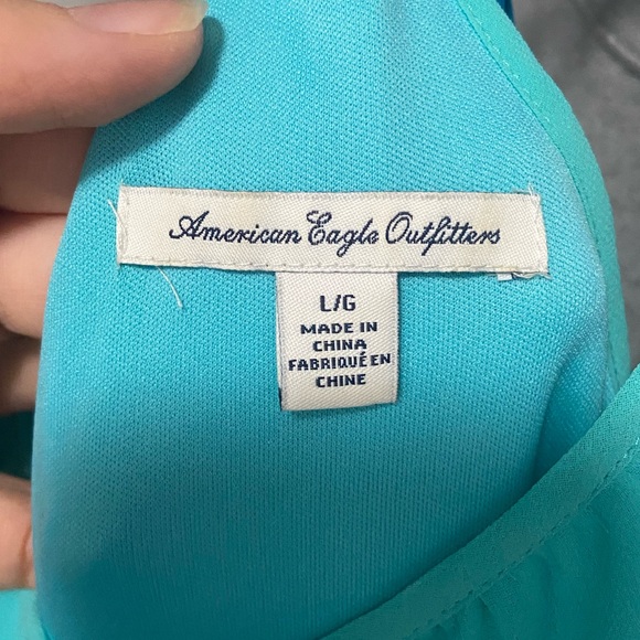 Size L American Eagle Chiffon Dress - Picture 5 of 5